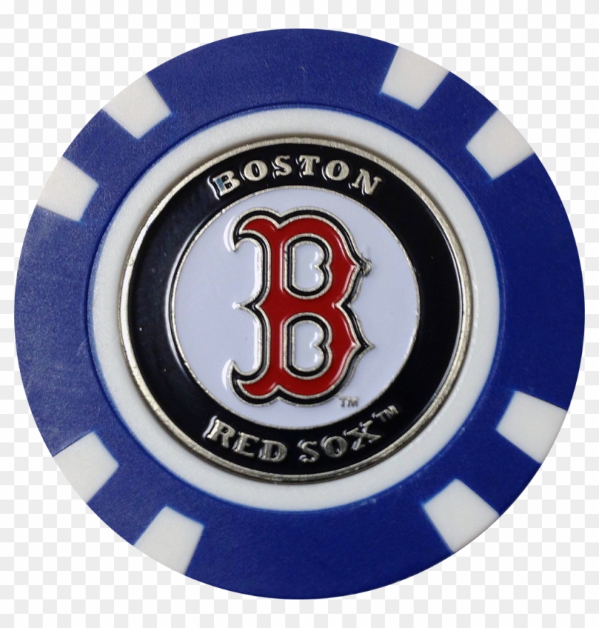 Red Sox Poker Chip Set - Badge Clipart