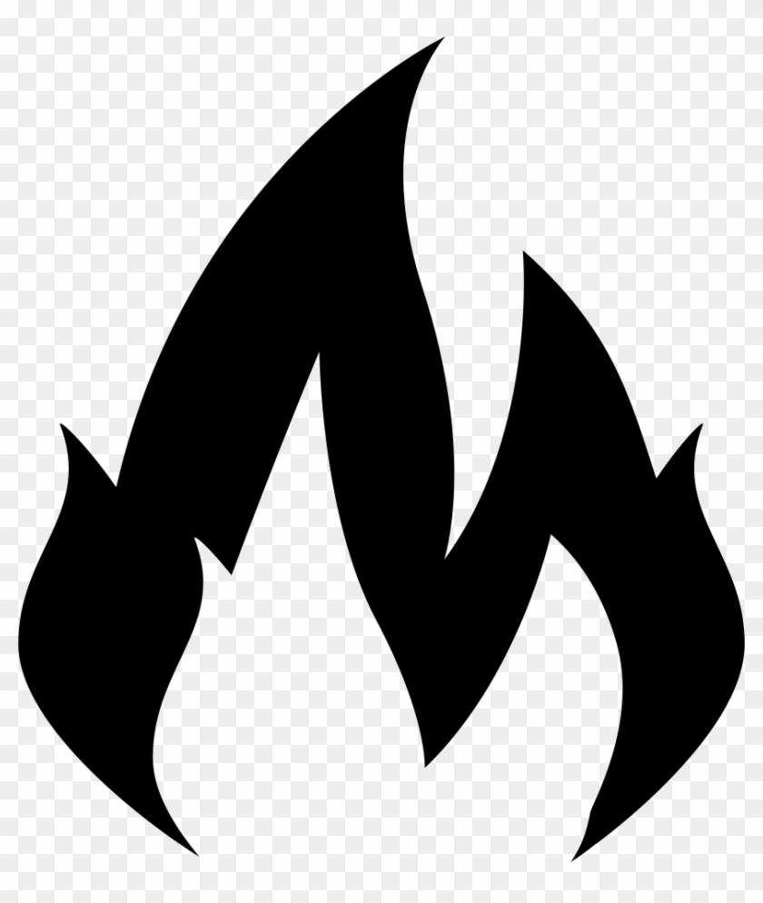 Fire Flames Comments - Flame Logo Black Clipart #841848