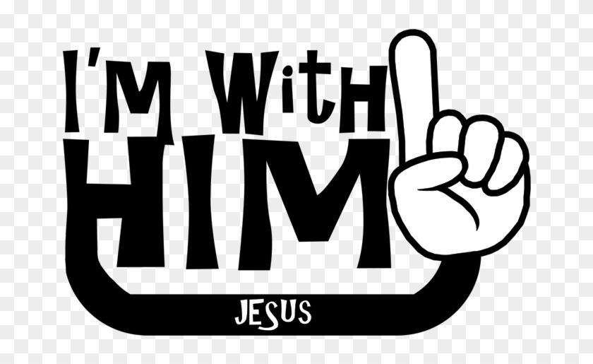 I'm With Him Clipart #841878
