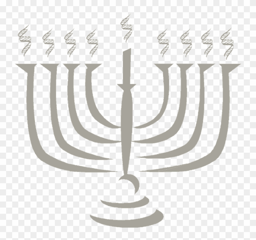 Menorah With 8 Arms - Hanukkah Clipart #841879