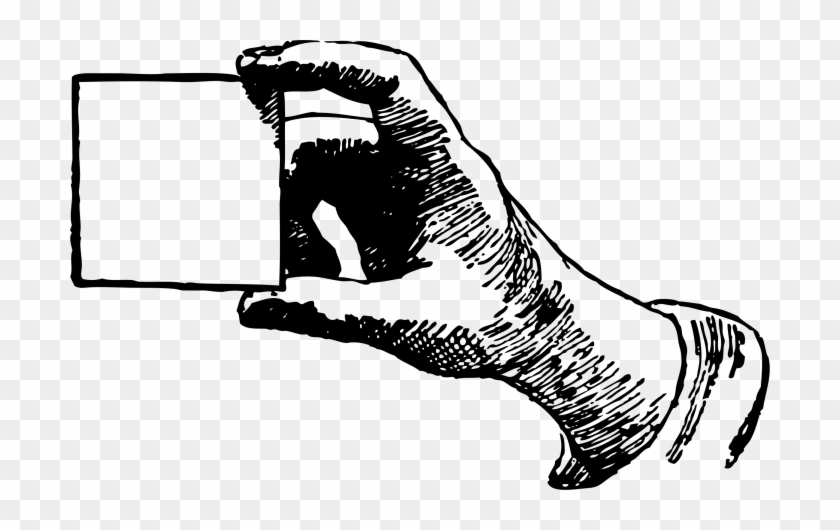 Hand Holding Photo Png - Drawing Hand Holding Note Clipart