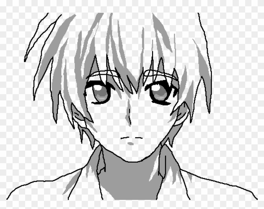 Anime Boy Base - Anime Boy Base With Hair Clipart