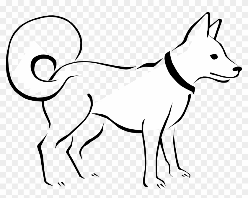 Pin Pets Clipart Outline - Dog Clip Art Black White - Png Download