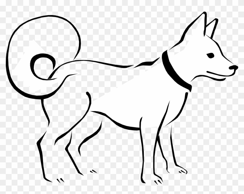 Pin Pets Clipart Outline - Dog Clip Art Black White - Png Download #842113