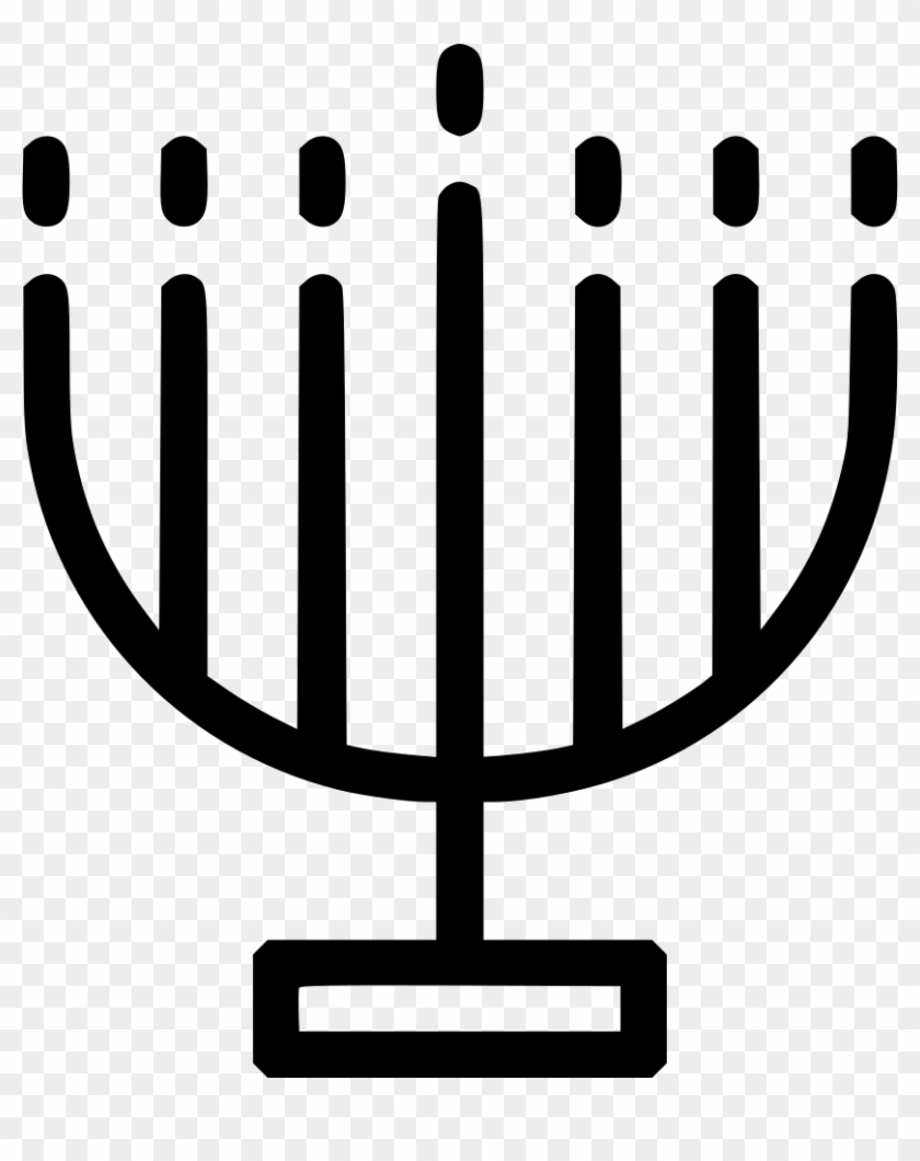 Png File Svg - Menorah Icon Clipart #842142