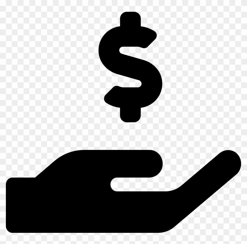 Font Awesome 5 Solid Hand Holding Usd - Hand Holding Usd Icon Clipart #842294