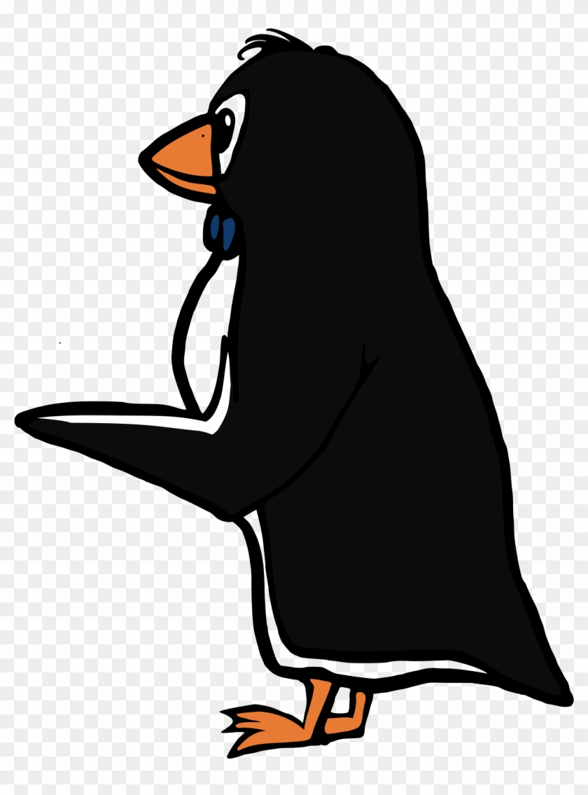 Pointing Finger Clipart, Vector Clip Art Online, Royalty - Penguin Pointing - Png Download #842298