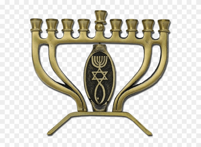 Grafted In Brass Hanukkah Menorah - Messianic Hanukkah Menorah Clipart #843127