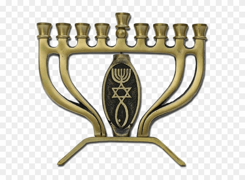 Grafted In Brass Hanukkah Menorah - Messianic Hanukkah Menorah Clipart