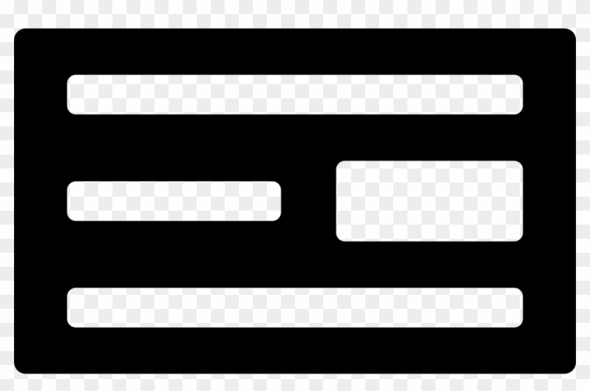 Horizontal Rectangles Lines Comments - Ivory Clipart