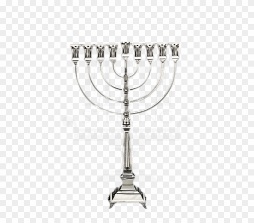 Close Supra Silver Menorah - Baked Goods Clipart