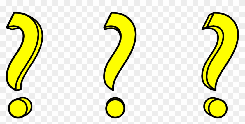 This Free Icons Png Design Of 3 Question Marks Clipart