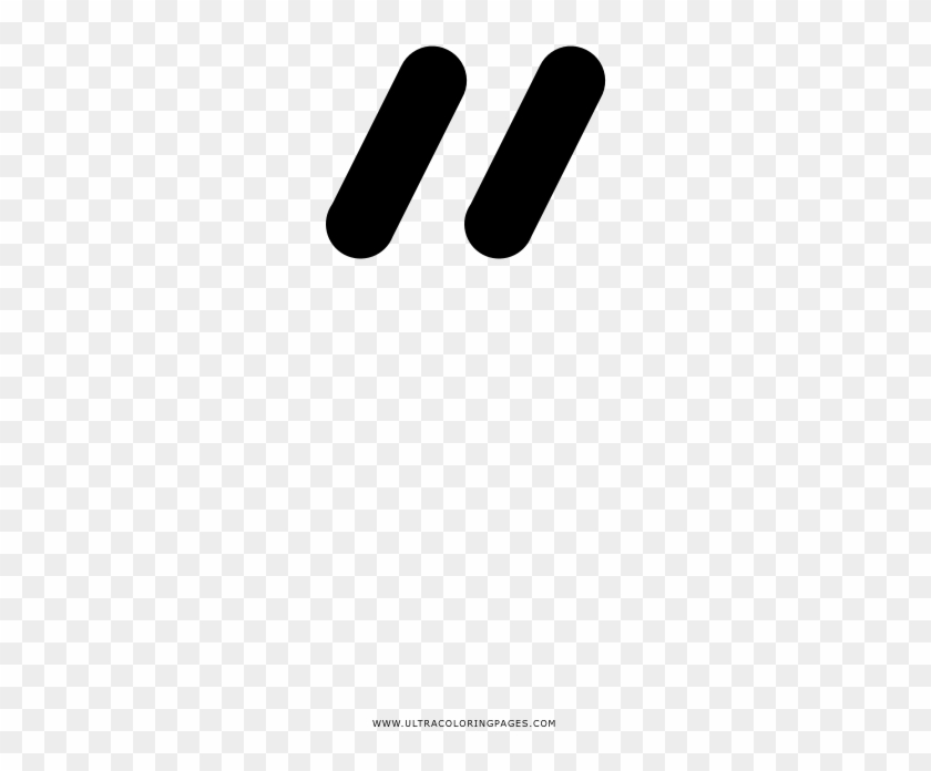 Quotation Marks Coloring Page - Footprint Clipart
