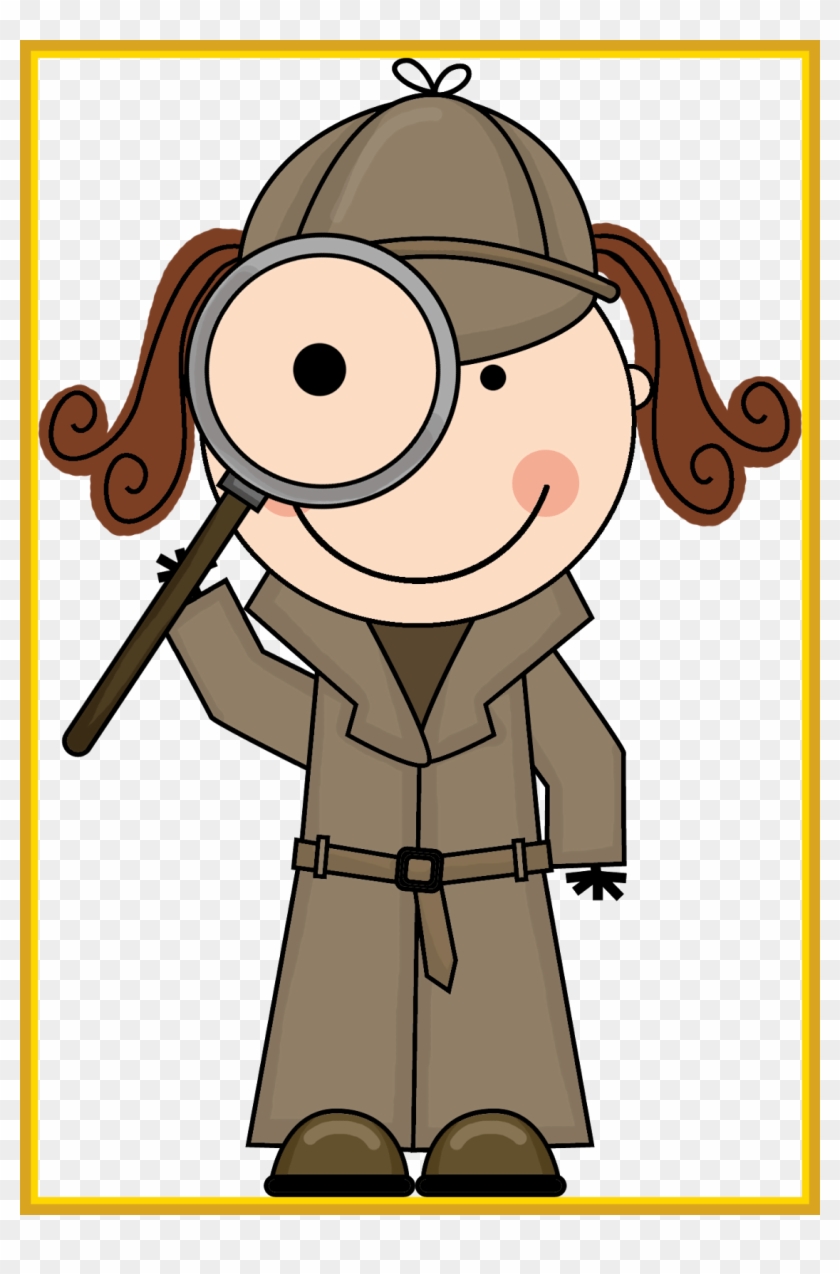 Stunning Dog Detective Clipart Hanslodge Picture Of - Girl Detective Clipart - Png Download