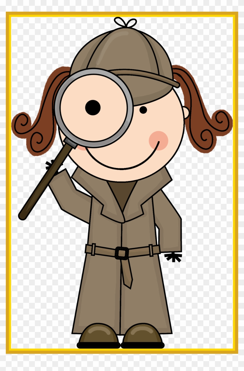Stunning Dog Detective Clipart Hanslodge Picture Of - Girl Detective Clipart - Png Download #844071