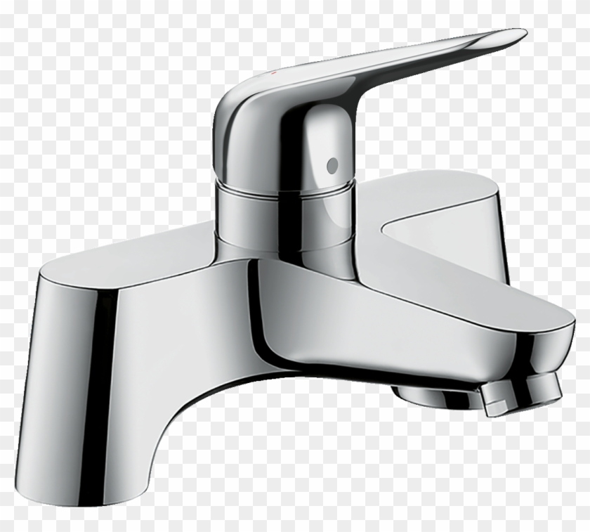 2-hole Rim Mounted Bath Mixer - Single Lever Bath Mixer Tap Clipart #844219