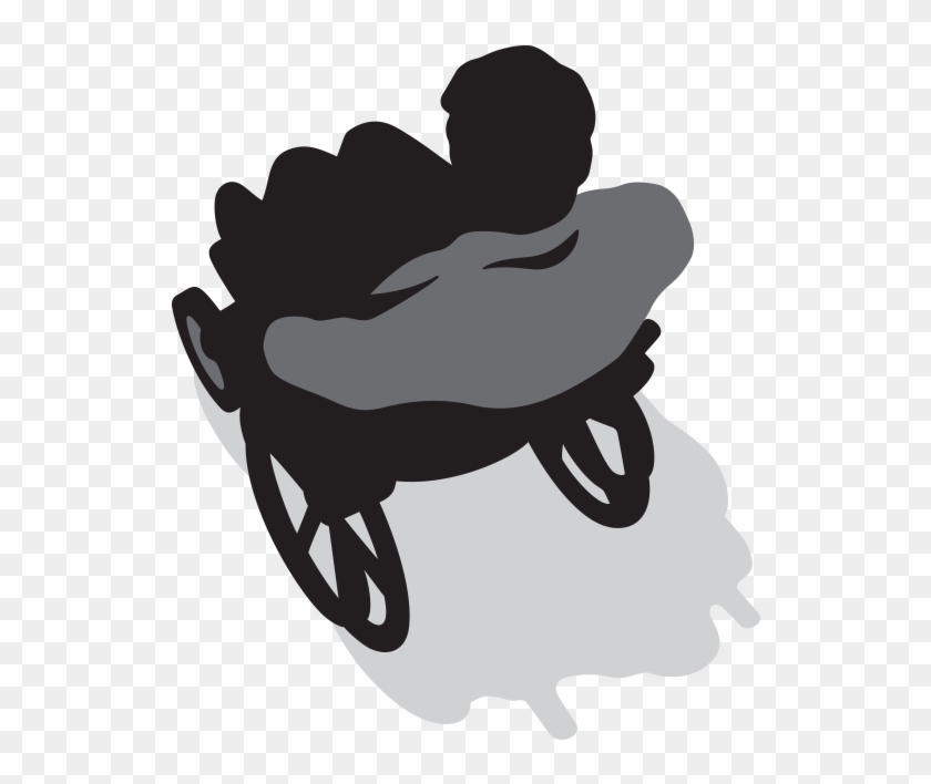 Person In A Wheelchair - Illustration Clipart #844297