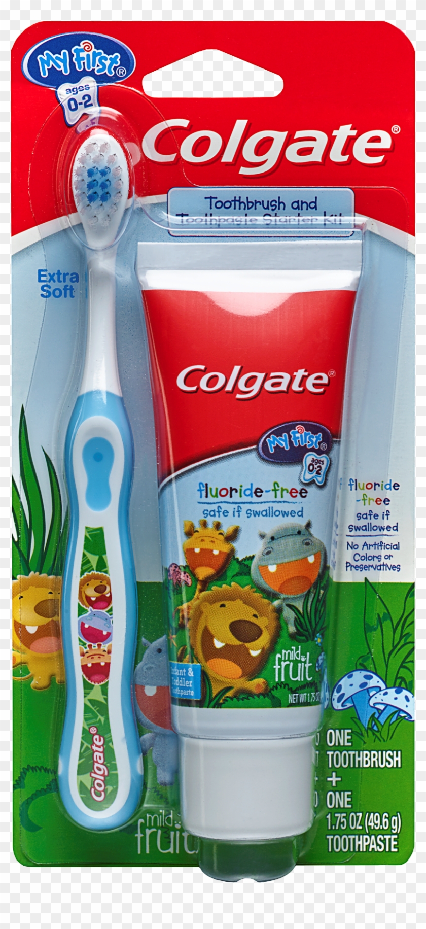 Colgate My First Baby And Toddler Fluoride Free Toothpaste - My First Colgate Toothpaste Clipart #844484