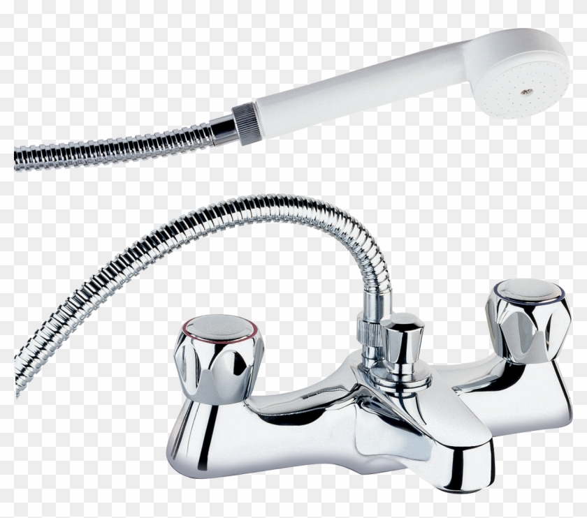 Dcm106 - Deck Mounted Bath Shower Mixer Taps Clipart #844705