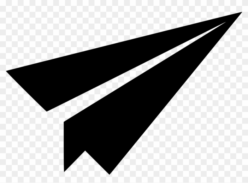 Paper Airplane Comments - Paper Plane Vector Icon Clipart #844833