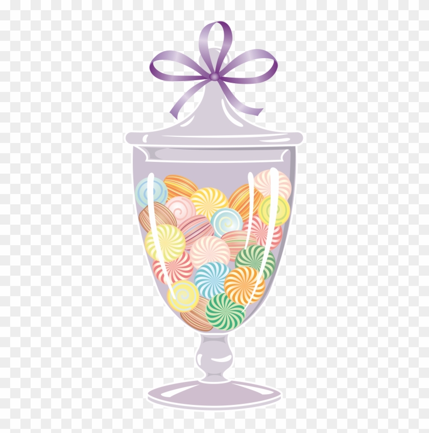 Sweets In A Jar Png - Candy Jar Vector Png Clipart #844971