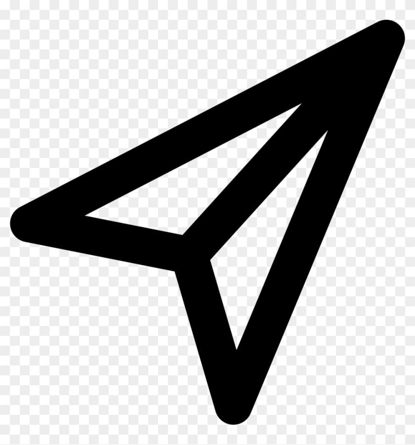 Paper Airplane Comments - Triangle Clipart