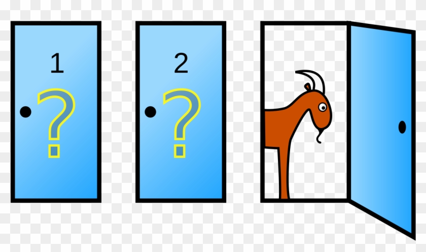 Monty Open Door - Monty Hall Problem Clipart