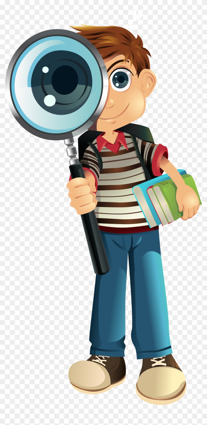 Detective Boy - Book Scanner App Clipart #845112