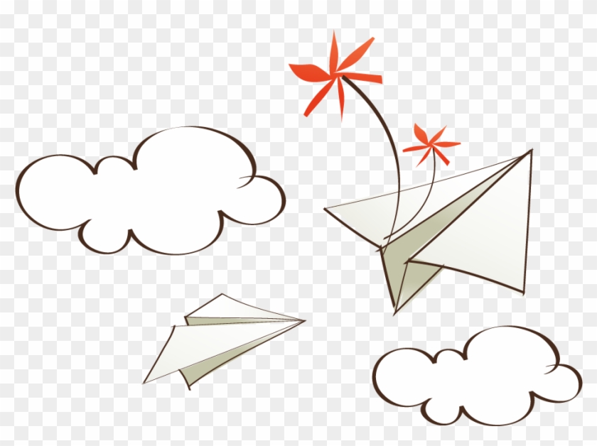 Paper Airplane Clip Art - Paper - Png Download #845284