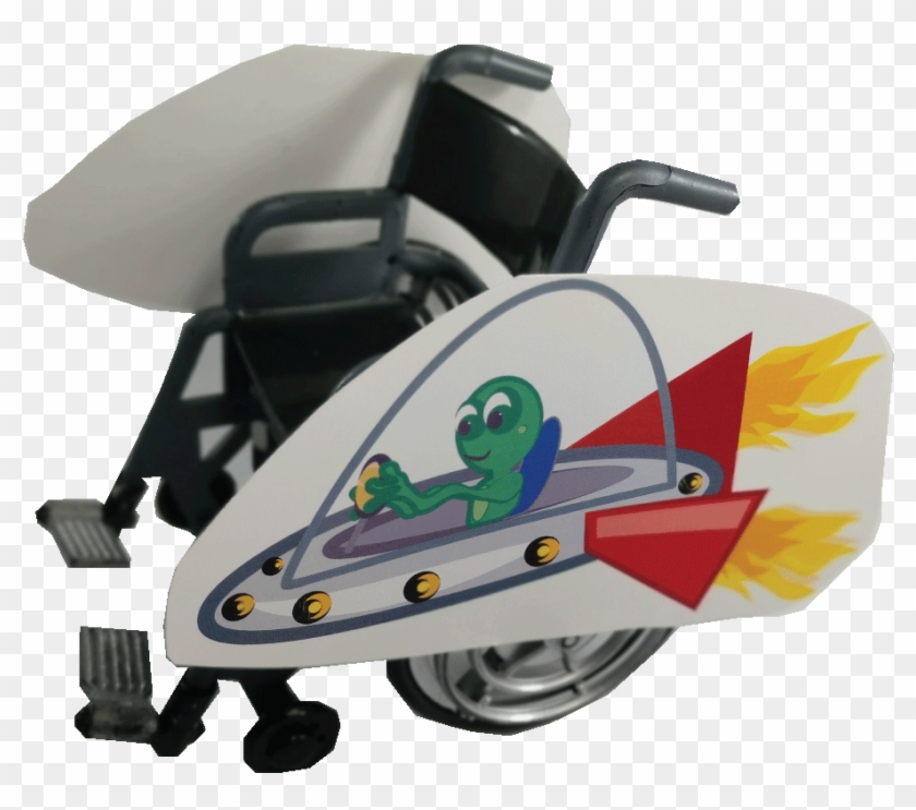Alien Spaceship Wheelchair Costume Child's Clipart