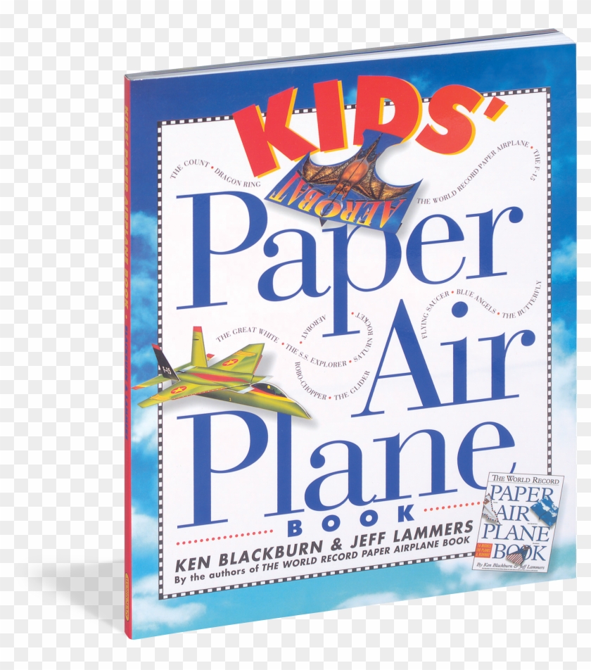 Kids' Paper Airplane Book Clipart