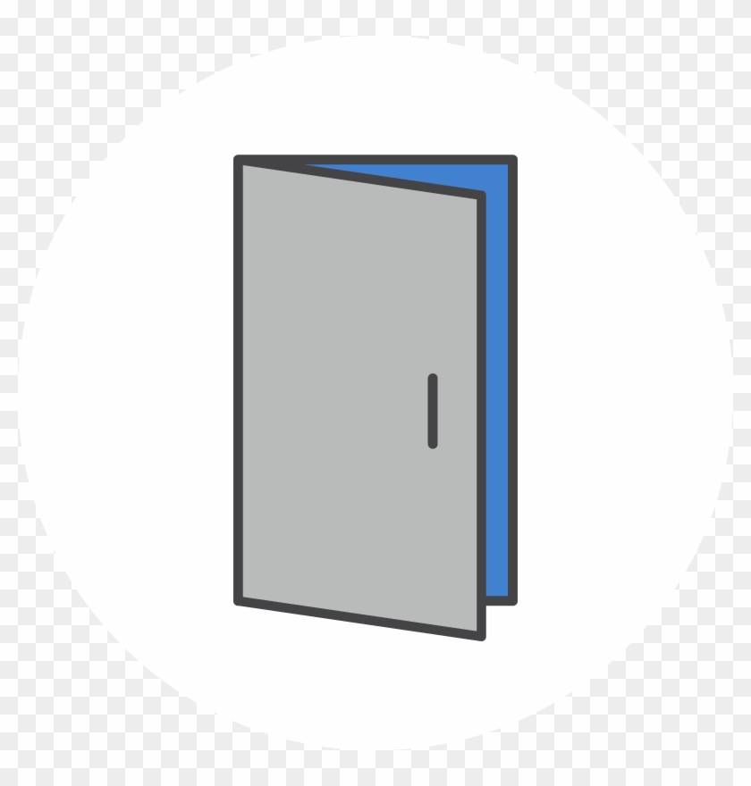 Icons Open Door - Circle Clipart