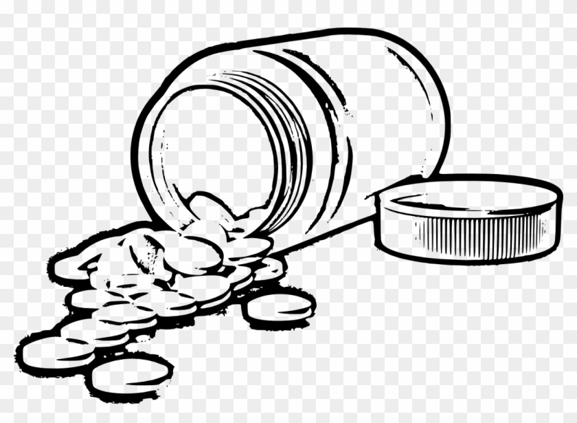 Drugs Clipart Drawing - Medication Drawing - Png Download