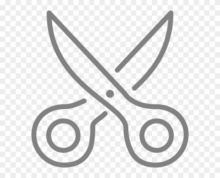 Line Style Icons Scissors - Scissors Svg Icon Clipart
