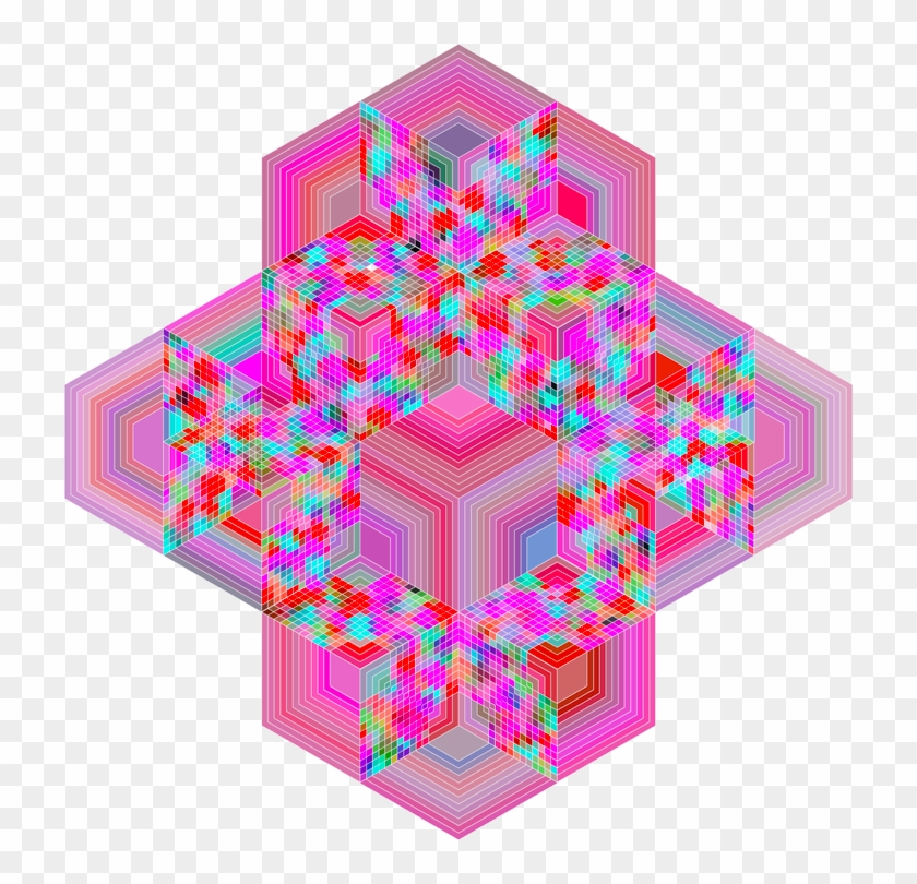 Hexagon Patterns Colours - Graphic Design Clipart #847116
