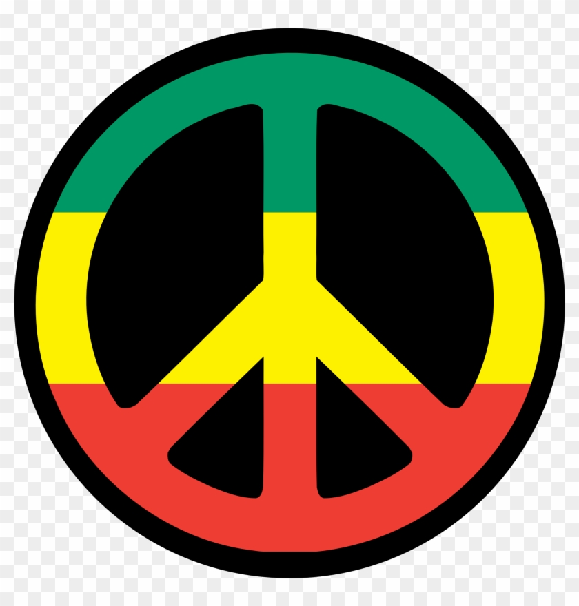 Peace Sighn Pictures - Reggae Peace Logo Clipart