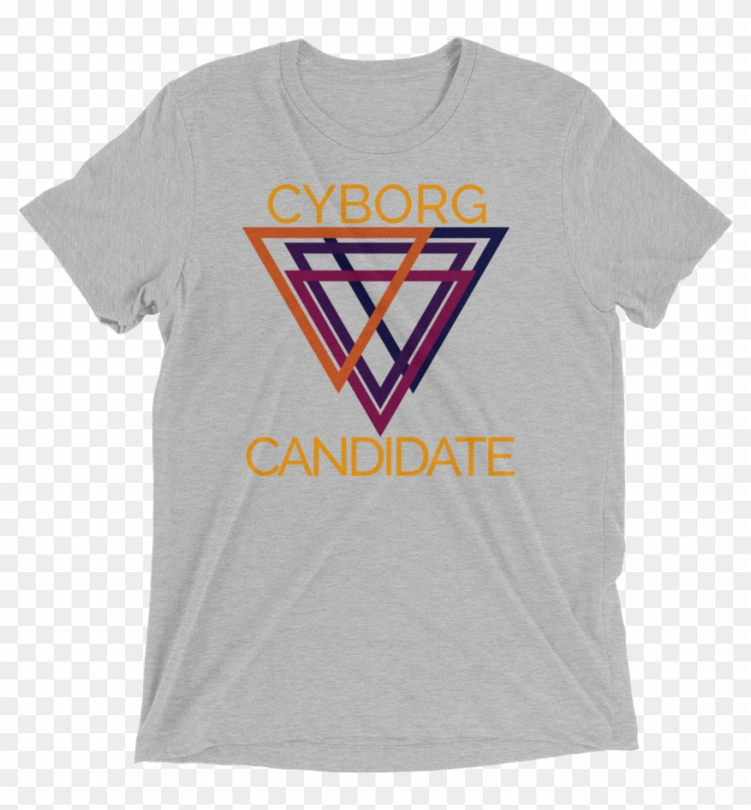 Cyborg Candidate Tri Blend T Shirt Clipart #847444