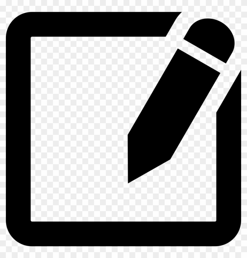 Note Paper Square And A Pencil Comments - Icono Lapiz Papel Clipart #847547