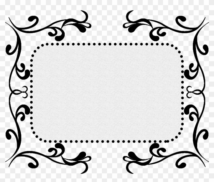 Black Pattern Texture Border Decorative Png And Psd - Circle Clipart #847567