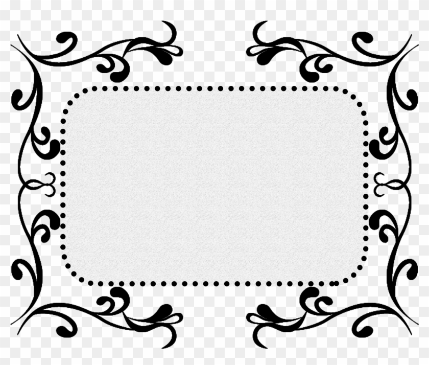 Black Pattern Texture Border Decorative Png And Psd - Circle Clipart #847567