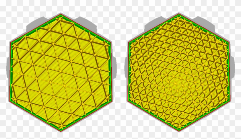 A Comparison Of High And Low Infill Density - Pattern Clipart