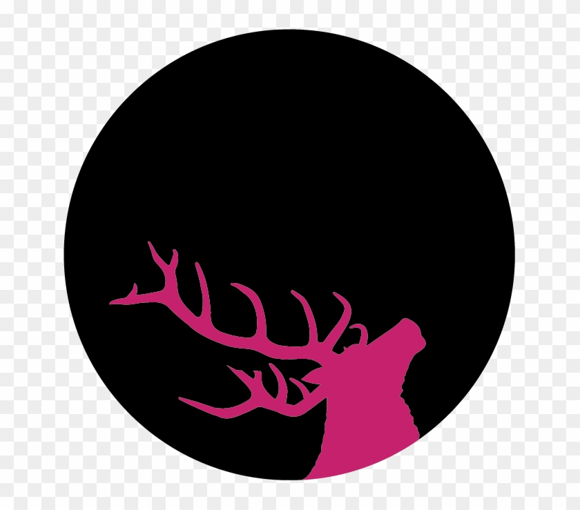 Broken Antler - Circle Clipart