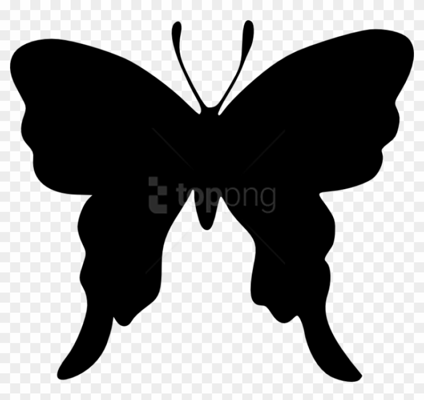 Free Download - Dibujos En Silueta De Mariposas Clipart