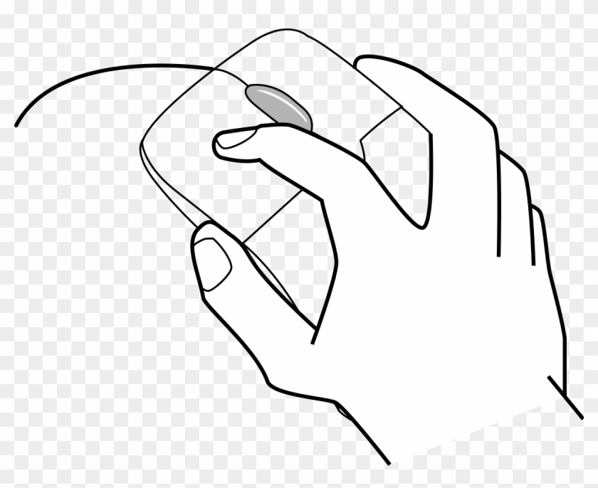 Clicking The Mouse Drawing Clipart