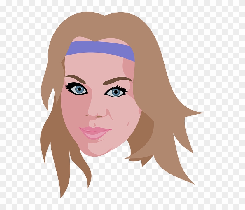 Beauty, Cheerleader, Girl, Woman - Headband Cartoon Clipart #848290