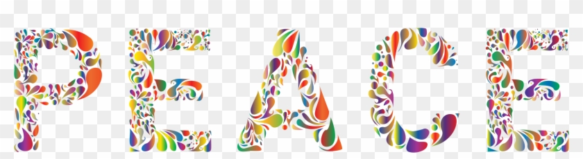 This Free Icons Png Design Of Prismatic Peace Typography Clipart #848324