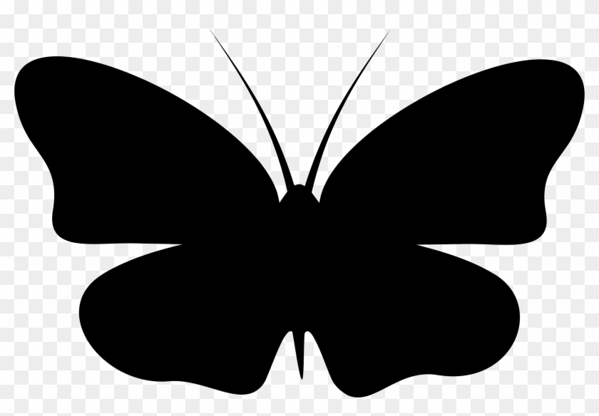 Medium Image - Butterfly Silhouette Wall Clipart #848382