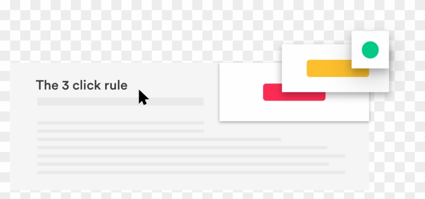 3-click Rule The Magic Number - Graphic Design Clipart