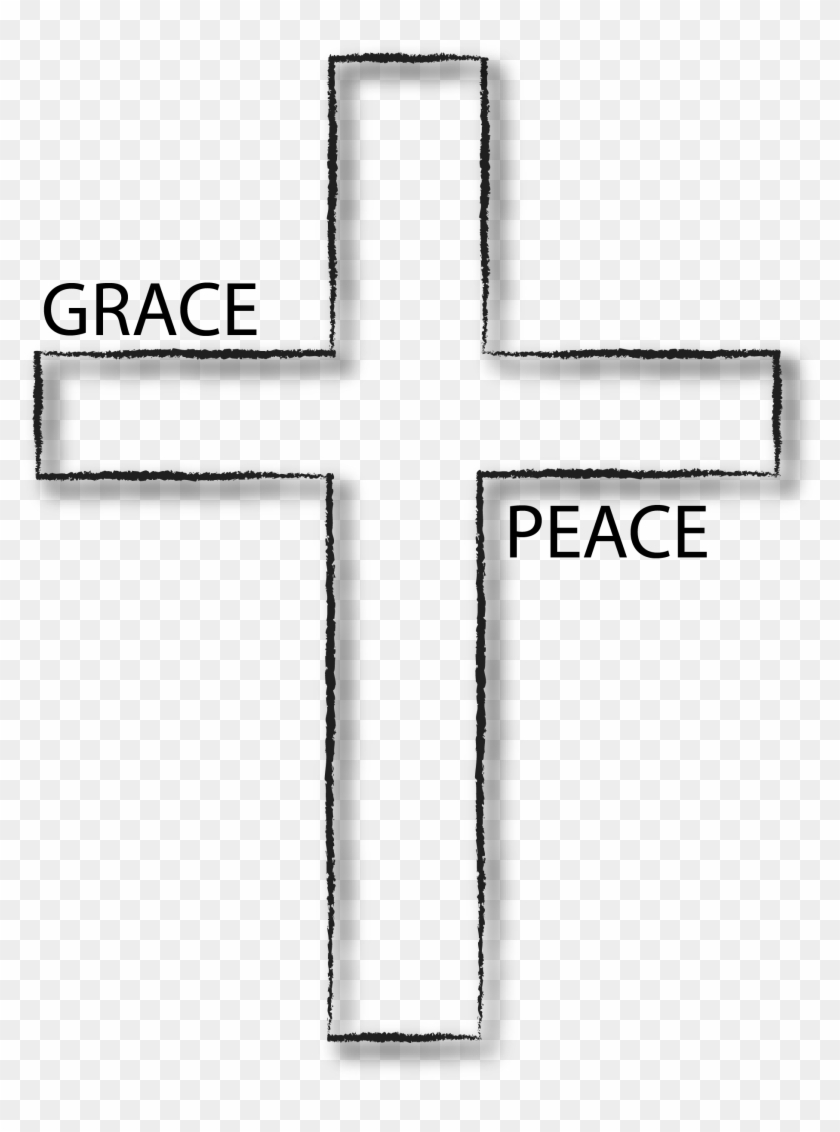 Grace And Peace - Cross Clipart
