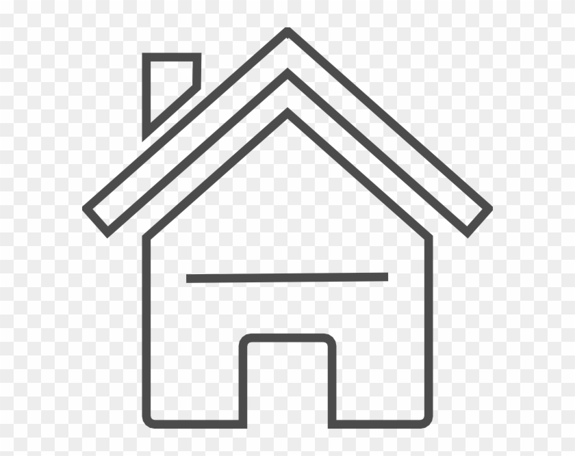 Grey House Clip Art At Clker Modern Clip Art House Png Download